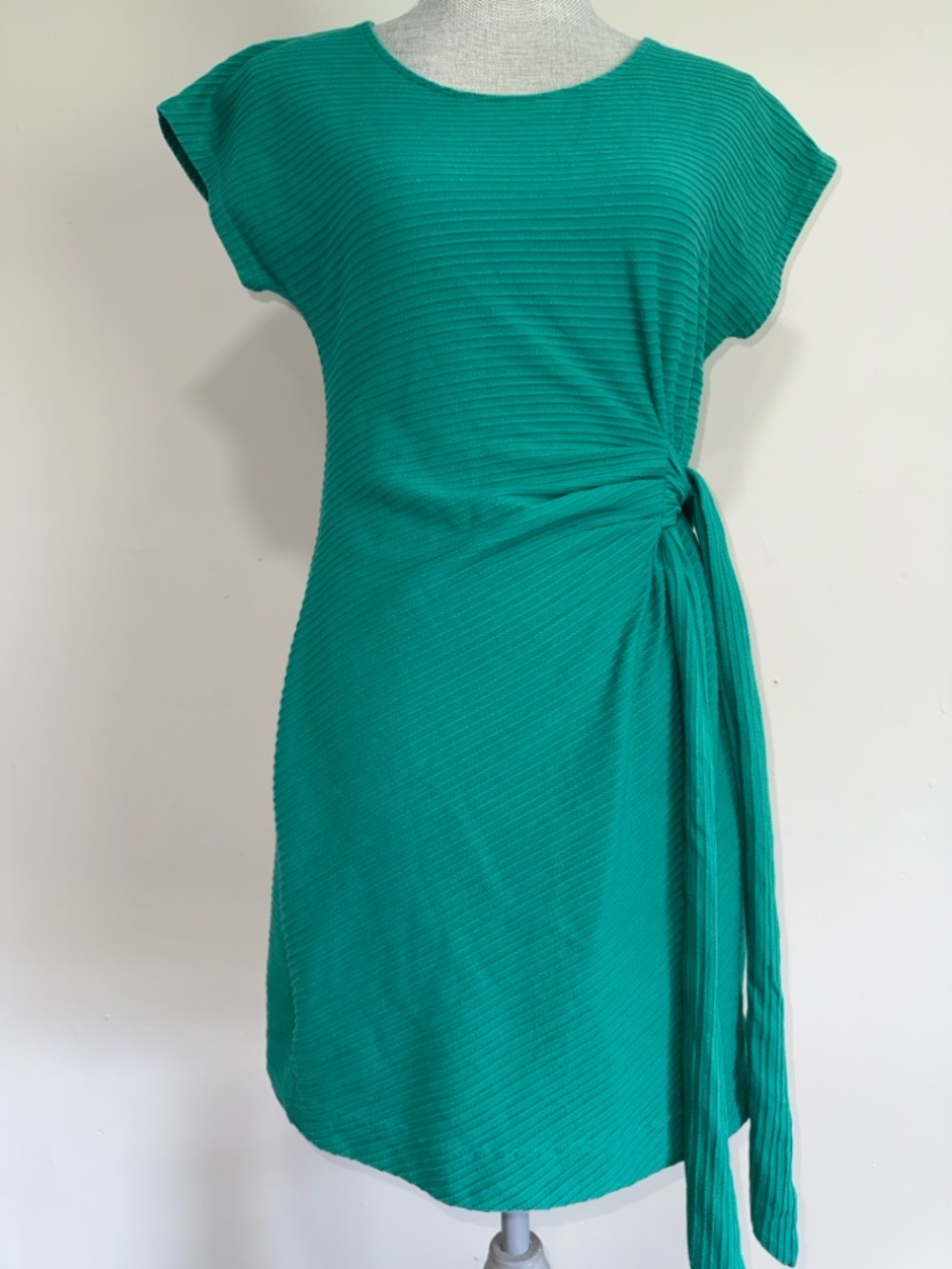 Saturday & Sunday By Anthropologie Side-Tie Mini Dress in Teal